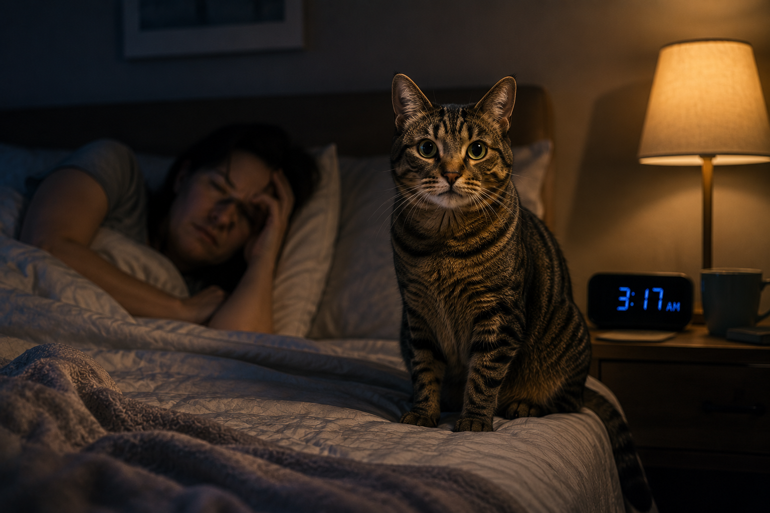 How to Stop Your Cat From Waking You Up at Night