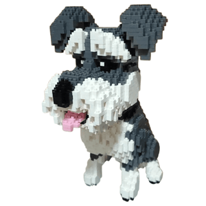 Whiskers🐾 Schnauzer Dog Building Block Set