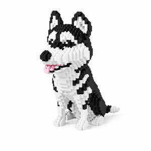 🐺 Luna – Siberian Husky Dog Building Block Set