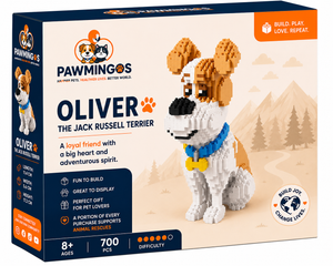 Oliver🐾 Jack Russell Terrier Dog Building Block Set