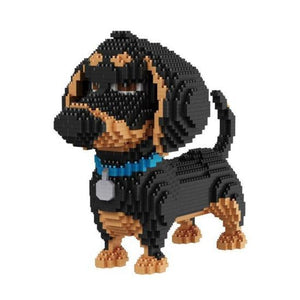 Max🐾 Dachshund Dog Building Block Set